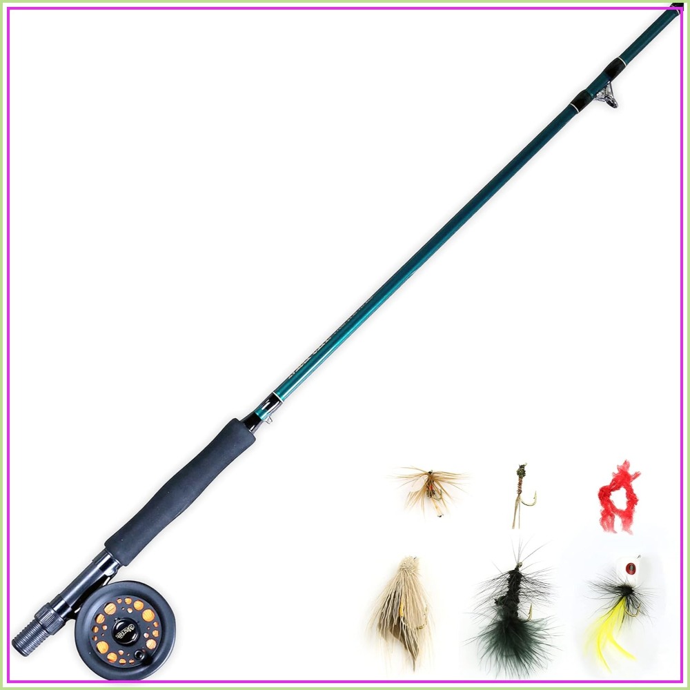 Fishing Rod Fly - Complete Fly Fishing Kit - 8ft