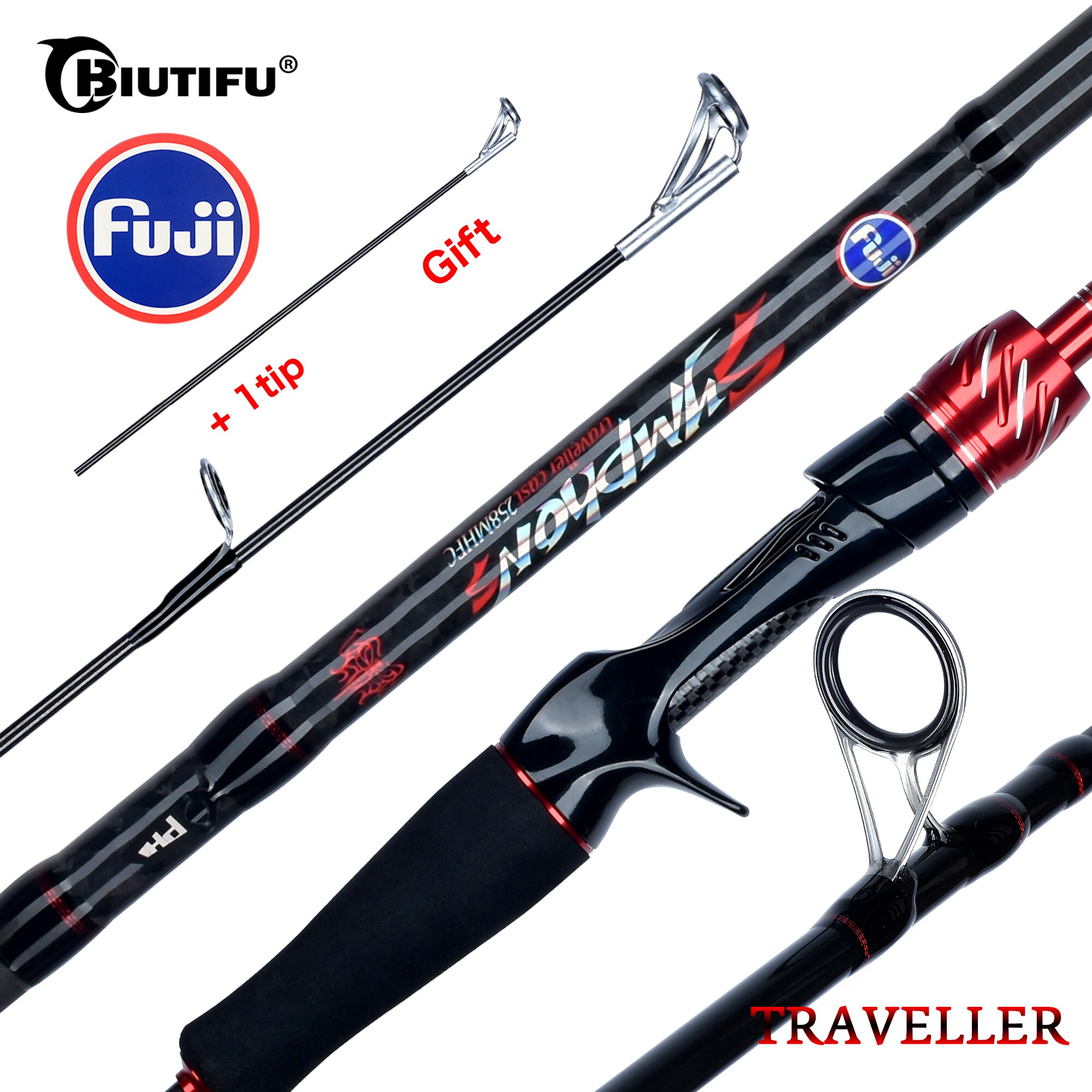 BIUTIFU Traveller Spinning Cas - Fishing Rod Ice บทวิจารณ์และราคา