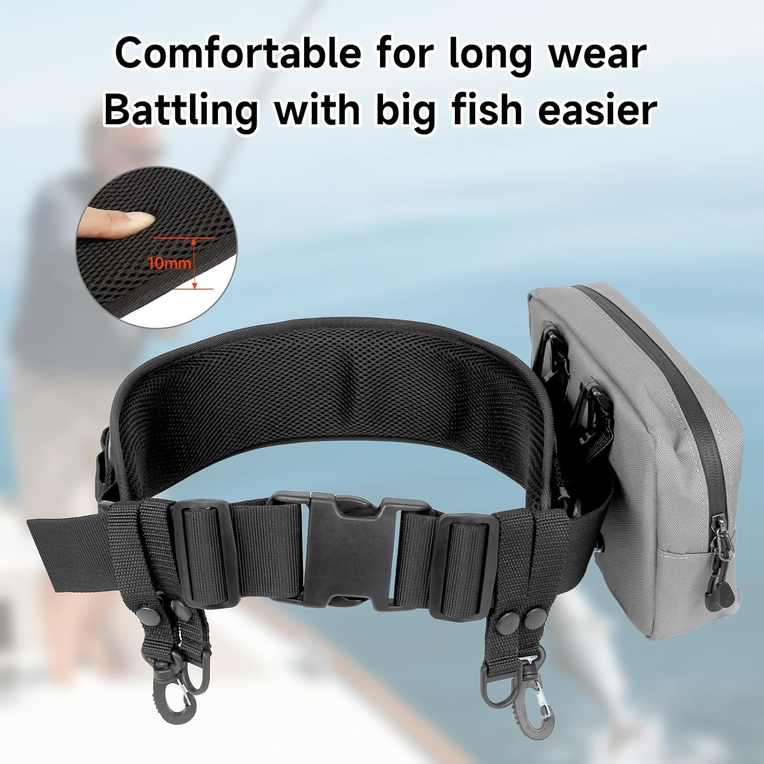 SANLIKE Fishing Belt Rod Holde - Fishing Rod Fly บทวิจารณ์และราคา