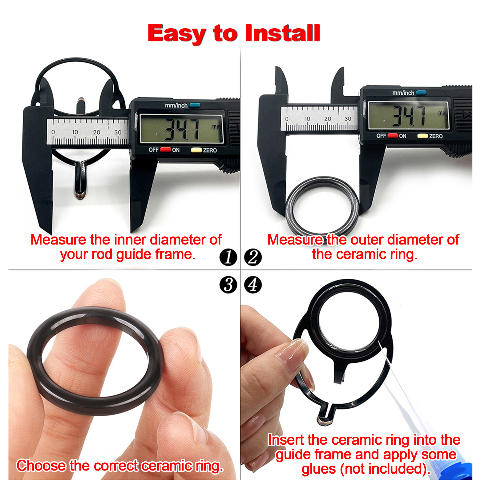 Fishing Rod Guide Repair Kit C - Fishing Rod Repair Kit บทวิจารณ์และราคา
