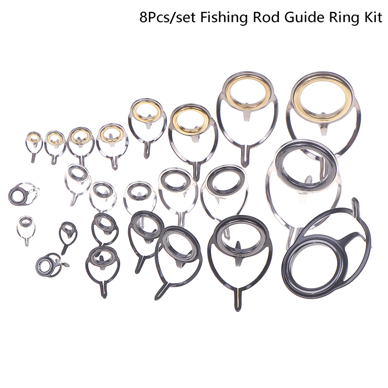 8Pcs Fishing Tackle Stainless  - Fishing Rod Tip Replacement บทวิจารณ์และราคา