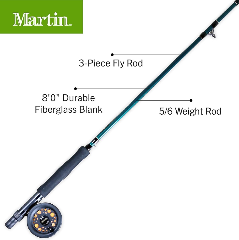 Complete Fly Fishing Kit - 8ft - Fishing Rod Fly บทวิจารณ์และราคา