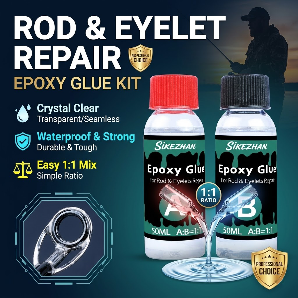 Clear 2-Part Fishing Rod Epoxy - Fishing Rod Repair Kit บทวิจารณ์และราคา