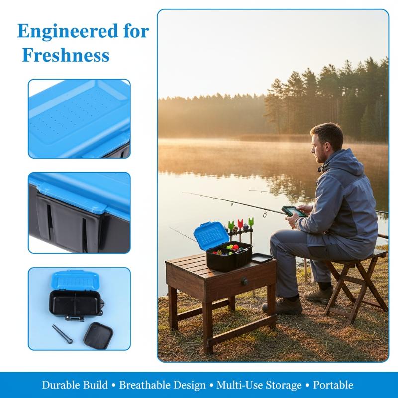 Portable Fishing Lure Box Case - Fishing Rod Case บทวิจารณ์และราคา