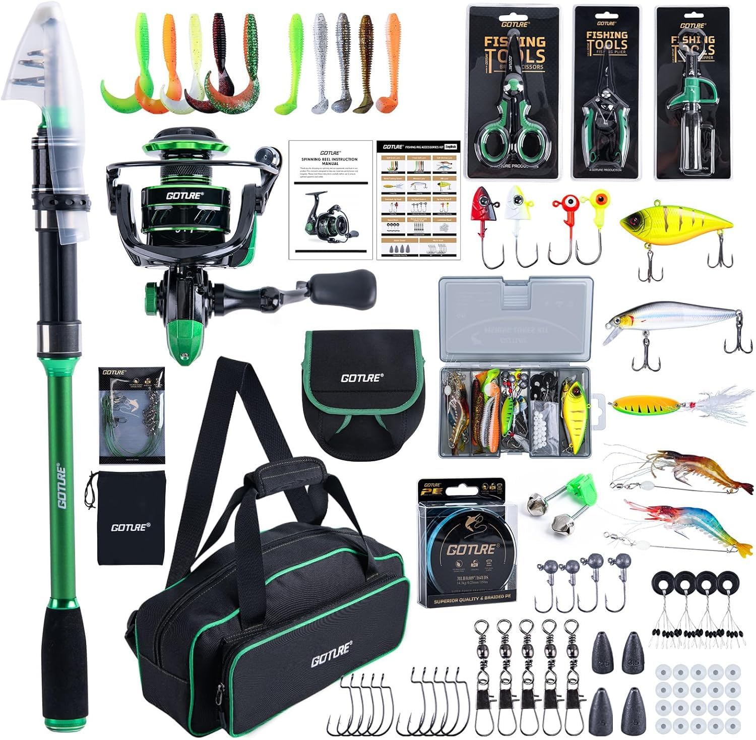 Goture 1.8M-2.7M Carbon Telesc - Fishing Rod Spinning บทวิจารณ์และราคา