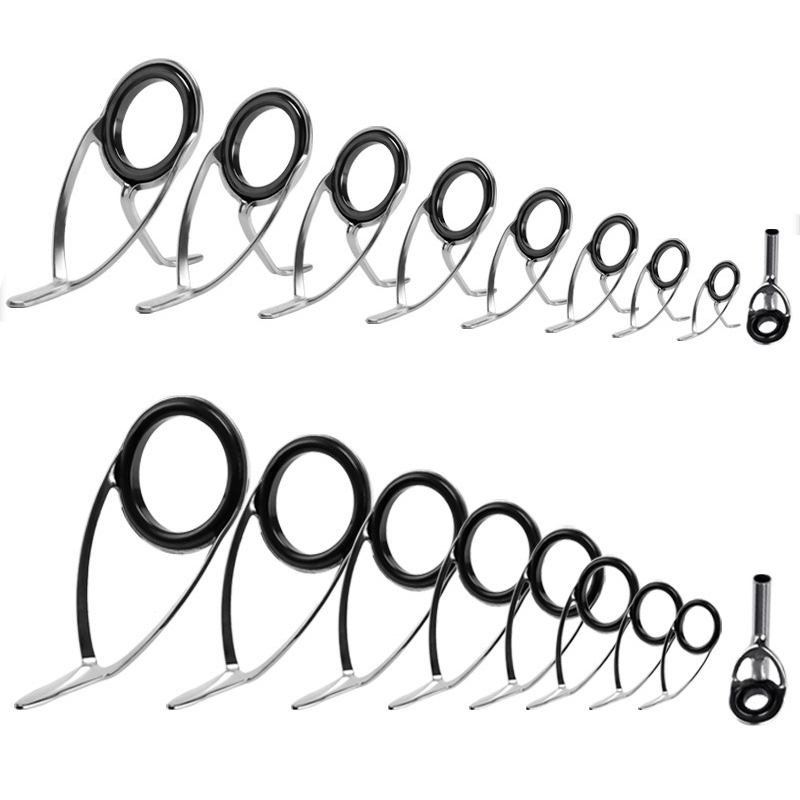 9Pcs Fishing Rod Guides Ring R - Fishing Rod Spinning บทวิจารณ์และราคา