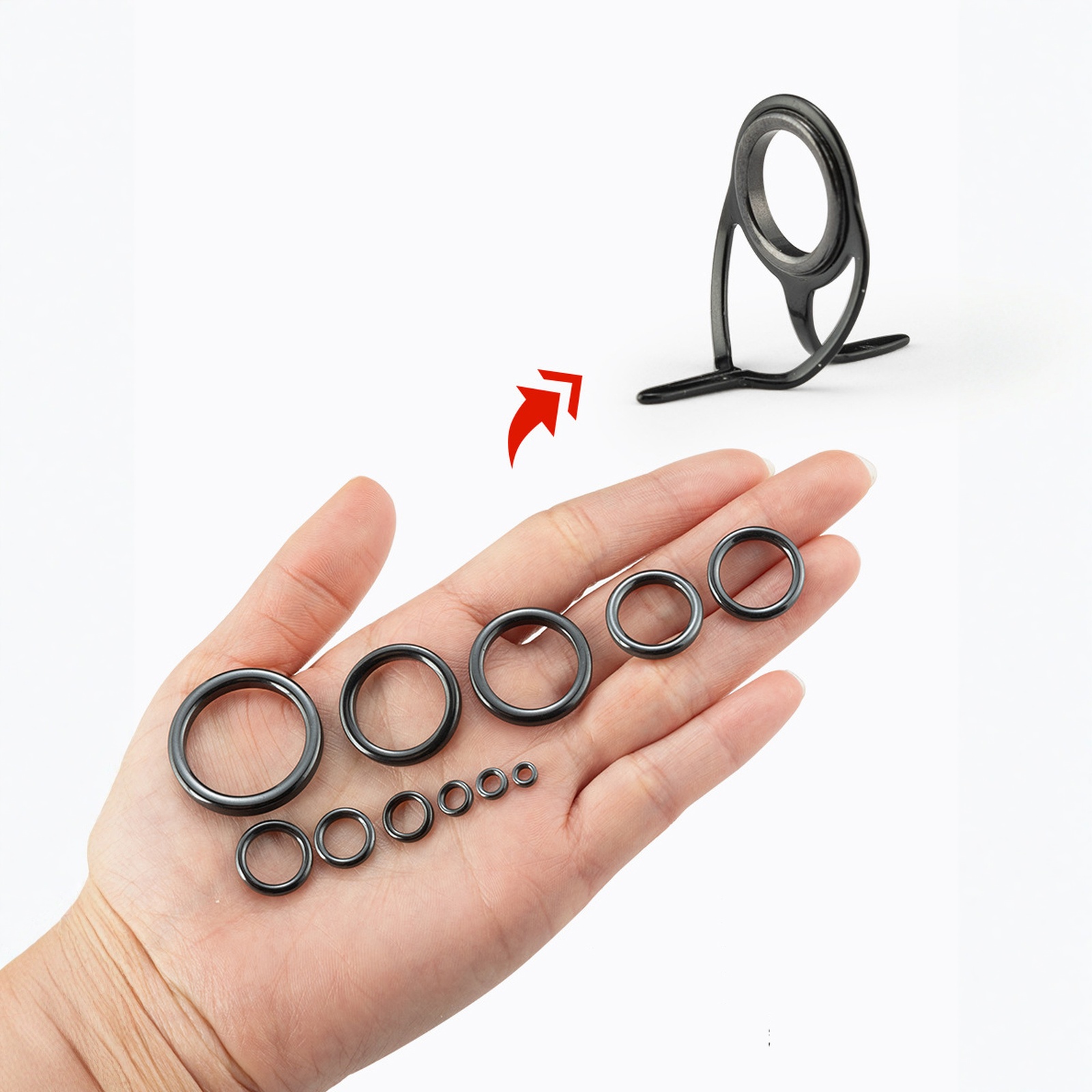 26PCS Fishing Rod Guide Ring K - Fishing Rod Guide Replacement บทวิจารณ์และราคา