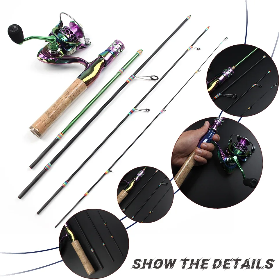 Four-section fishing rod, made - Fishing Rod Carbon Fiber บทวิจารณ์และราคา