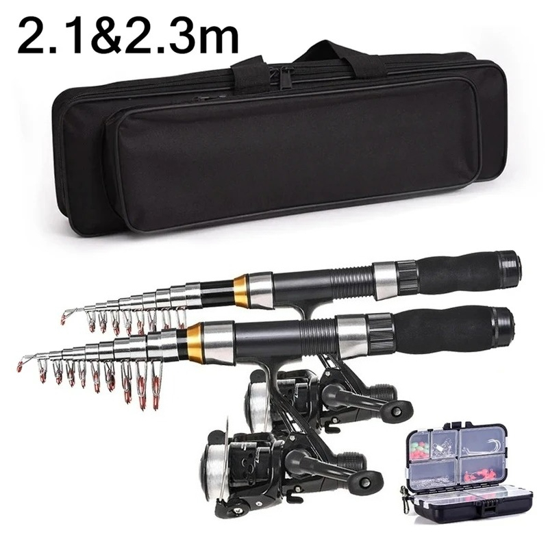 BRAVMAK 2.1/ 2.3 mTelescopic F - Fishing Rod Spinning บทวิจารณ์และราคา