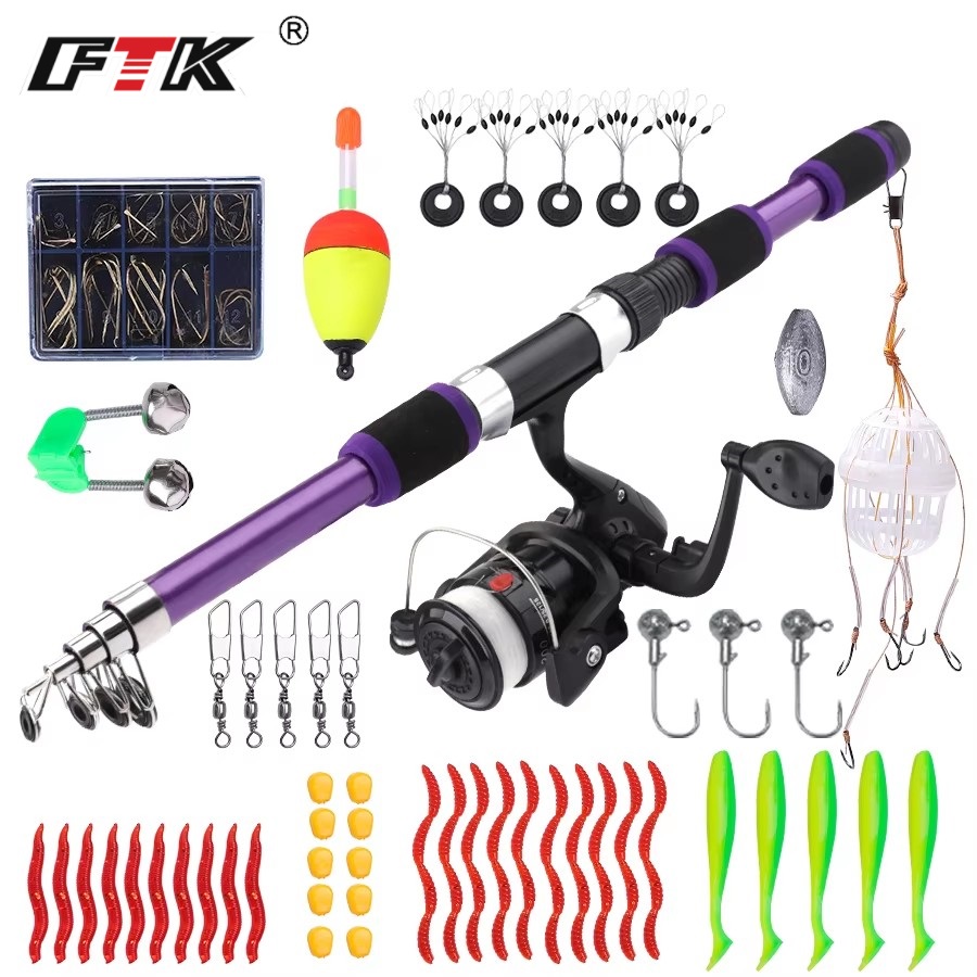 FTK 1.8M Portable Spinning Fis - Fishing Rod Carbon Fiber บทวิจารณ์และราคา