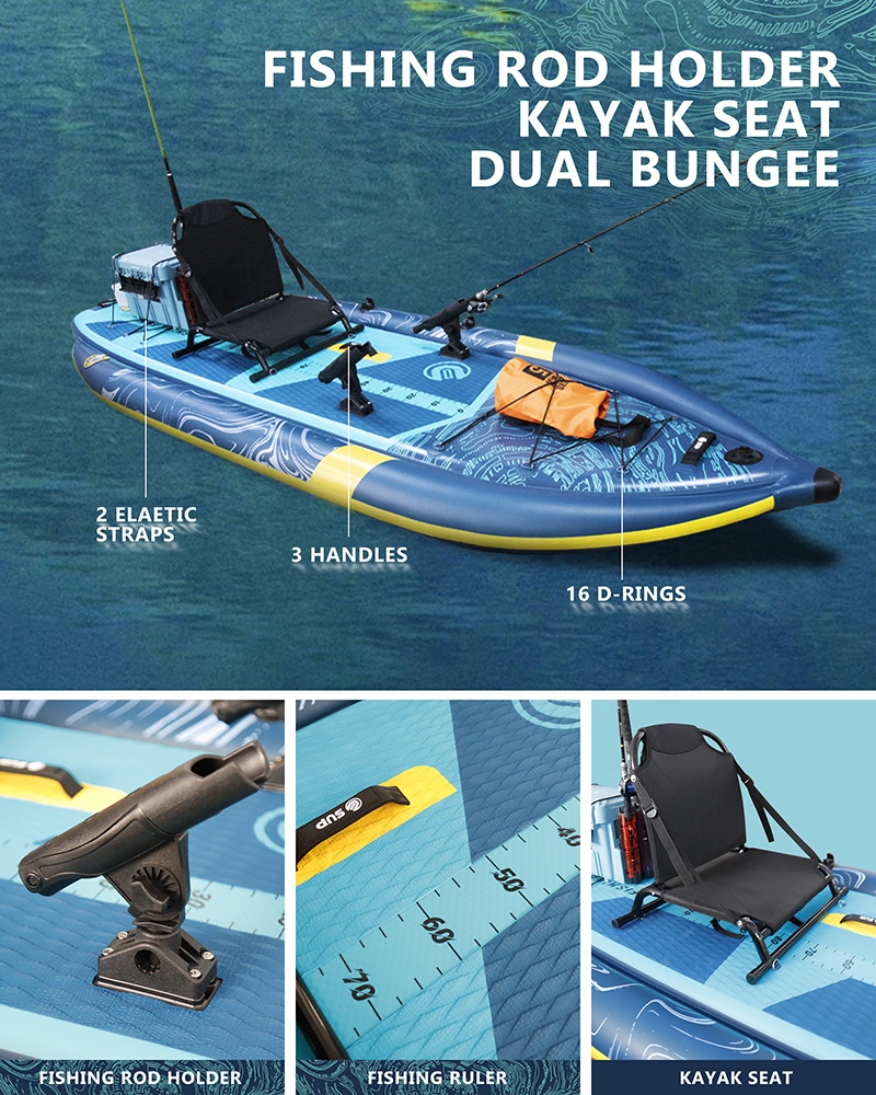 Three Air Chamber Inflatable F - Fishing Rod Holder บทวิจารณ์และราคา