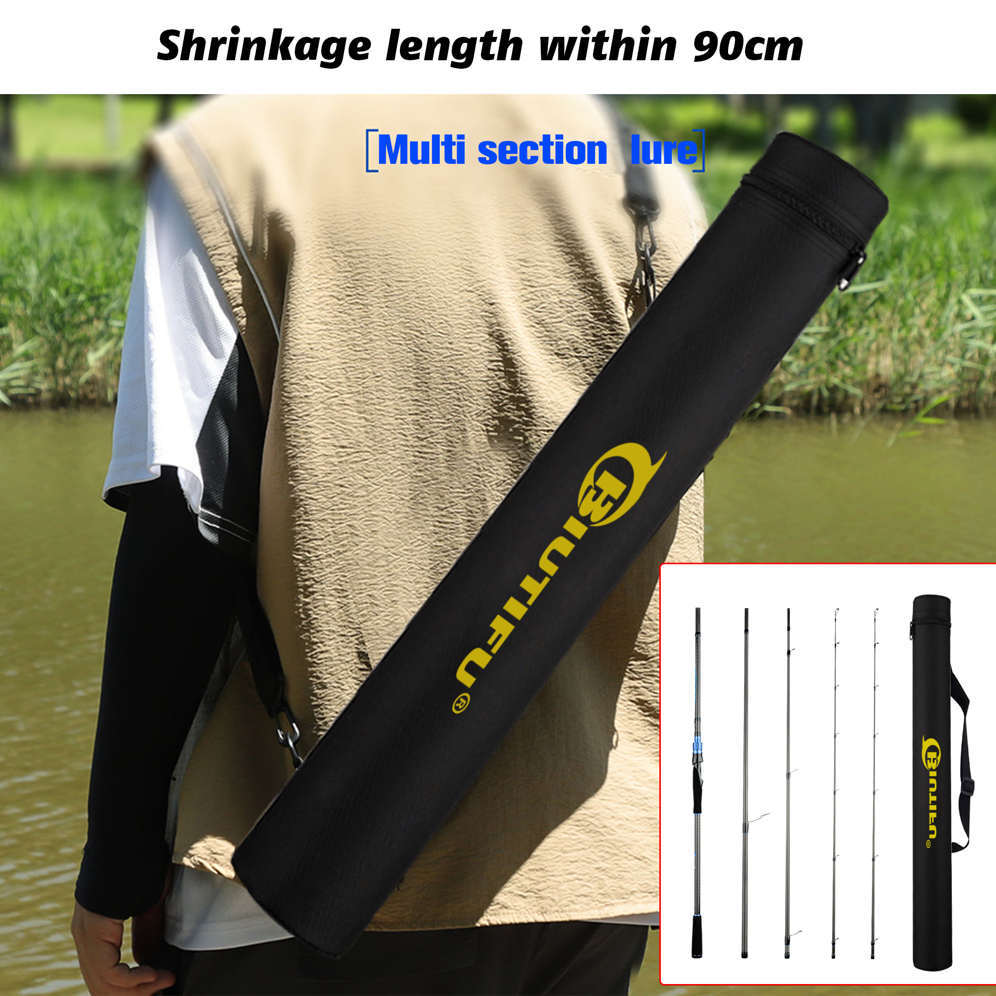 BIUTIFU Casting Spinning Lure  - Fishing Rod Surf บทวิจารณ์และราคา